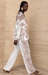 Odessa Jersey Pant, color-Ivory