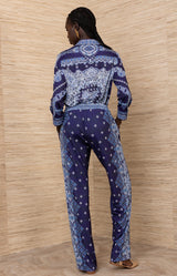 Odessa Jersey Pant, color-Navy