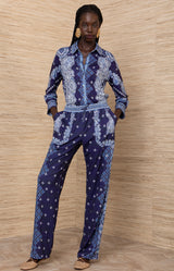 Odessa Jersey Pant, color-Navy