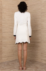 Aylani Diamond Skirt, color-White