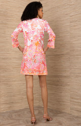 Flannery Jersey Dress, color-Pink