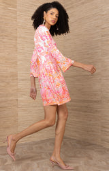 Flannery Jersey Dress, color-Pink