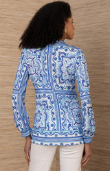 Luz Jersey Top, color-Blue