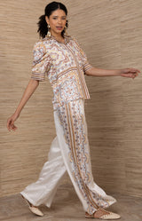 Fable Silk Top, color-Ivory