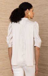 Fable Charmeuse Top, color-Ivory