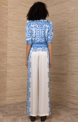 Bara Silk Pant, color-Blue