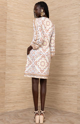 Miller Jersey Dress, color-Ivory