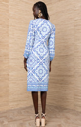 Miller Jersey Midi Dress, color-Blue