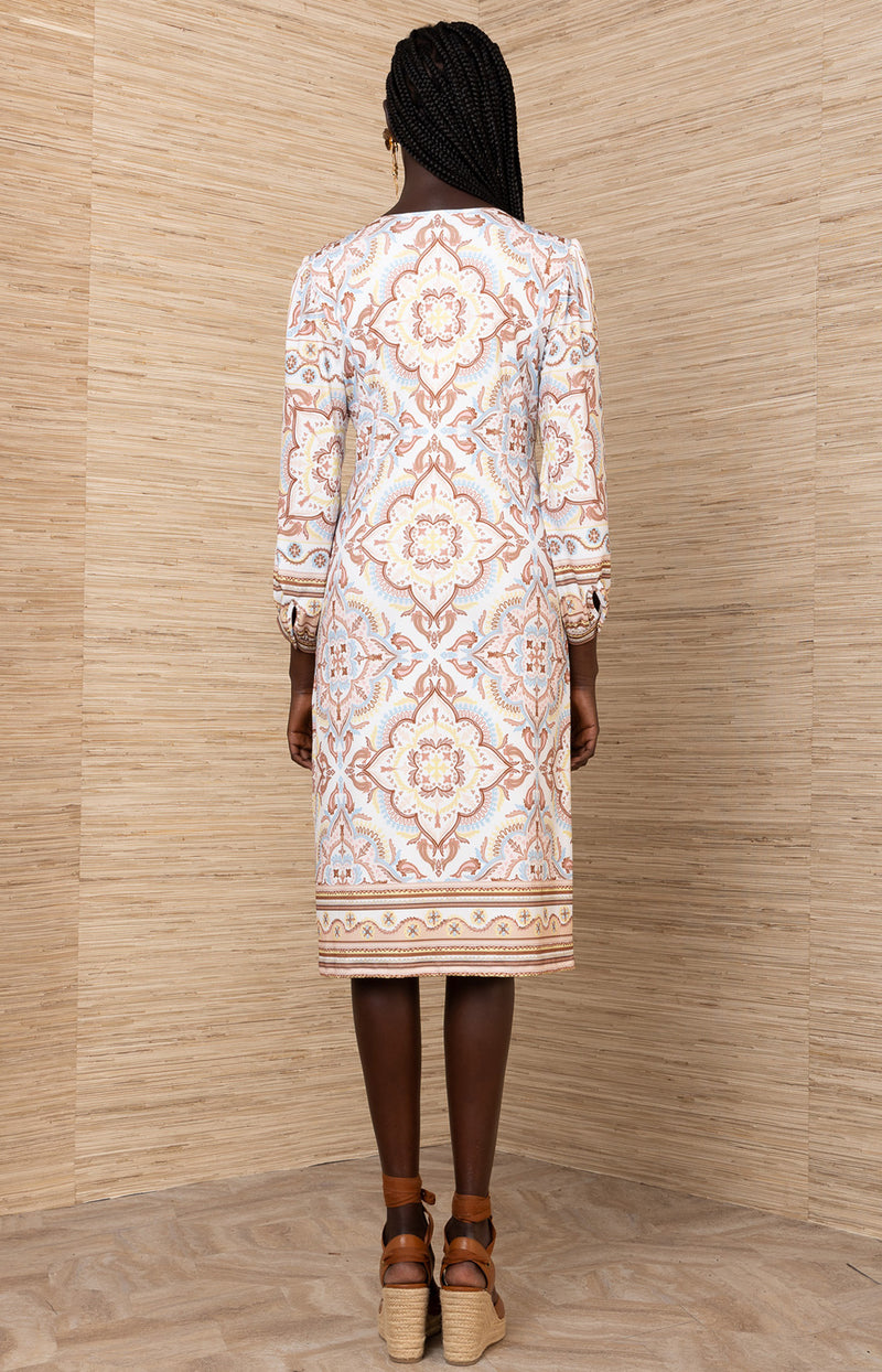 Miller Jersey Midi Dress Ivory / XS