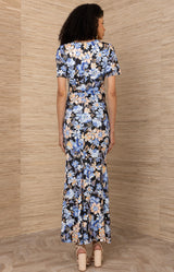 Evadne Jersey Dress, color-Black