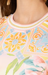 Calandra Jersey Dress, color-Gold