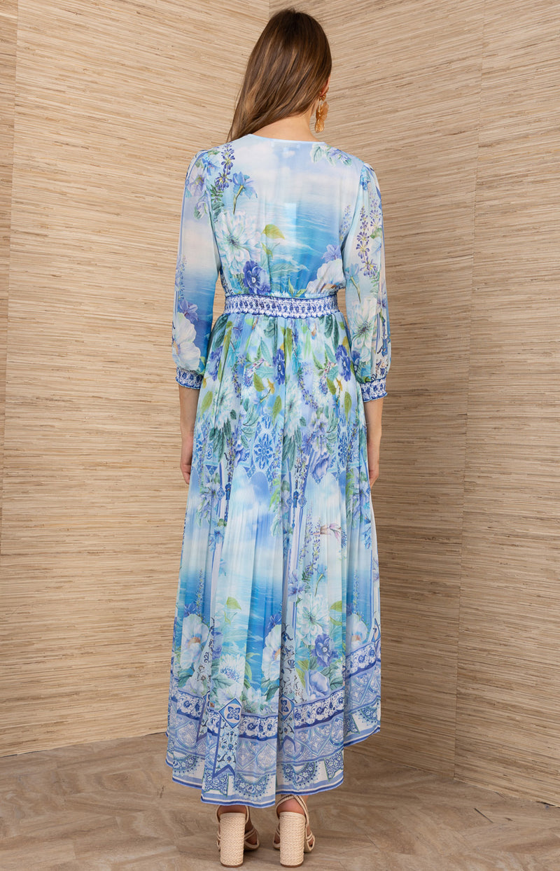 Andie Chiffon Maxi Dress Blue / L