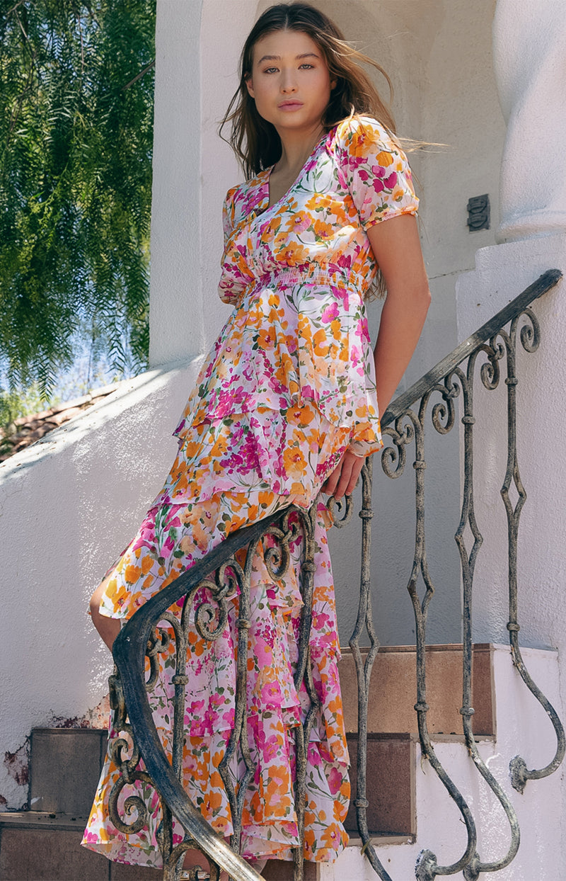 ladies chiffon maxi dresses Imogene Dress Pink / S Figure Skating Dress Women's perfect for those who season::U26JUN COLOUR:Light Blue