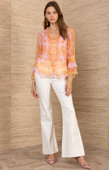 Hero Chiffon Top, color-Pink