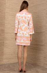 Marguerite Matte Jersey Dress, color-Pink