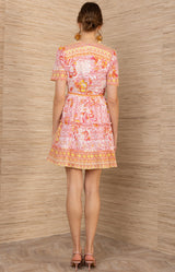 Ruthie Voile Dress, color-Pink
