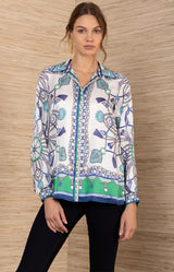 Enya Silk Charmeuse Top