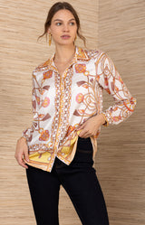 Enya Silk Charmeuse Top