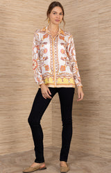 Enya Silk Charmeuse Top