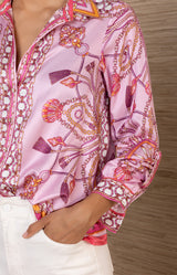 Enya Silk Charmeuse Top