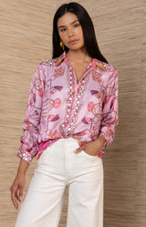 Enya Silk Charmeuse Top