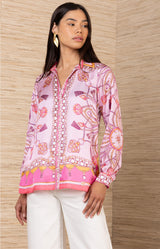 Enya Silk Charmeuse Top