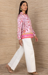 Enya Silk Charmeuse Top