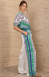 Danica Silk Charmeuse Pant, color-Blue