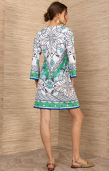 Holiday Jersey Dress, color-Blue