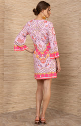 Holiday Jersey Dress, color-Pink