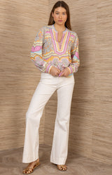 Azra Jersey Top, color-Pink