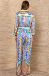 Ever Silk Charmeuse Pant, color-Blue