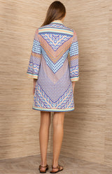 Benicia Jersey Dress, color-Blue