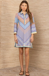 Benicia Jersey Dress, color-Blue