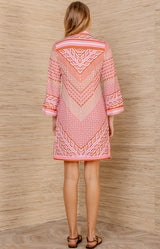 Benicia Jersey Dress, color-Red