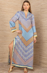 Aleyna Maxi Dress, color-Blue