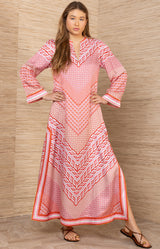 Aleyna Maxi Dress, color-Red
