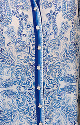 Quill Silk Top, color-Blue