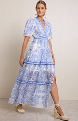 Buttercup Chiffon Maxi Dress, color_blue