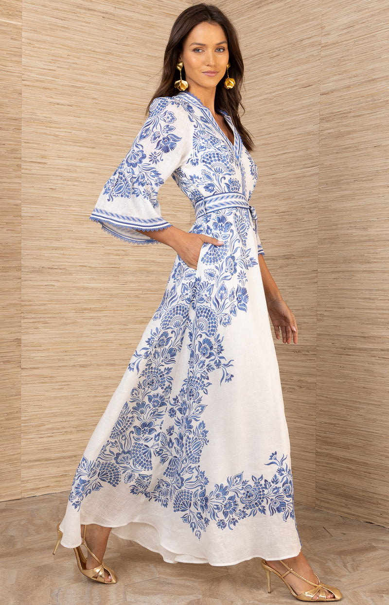 Maxwell Linen Maxi Dress