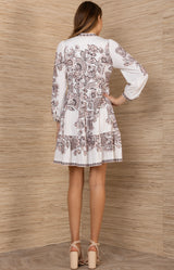 Demelza Jersey Dress, color-Beige