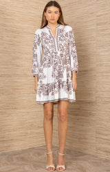 Demelza Jersey Dress, color-Beige