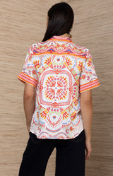 Aviara Silk Shirt,color_Ivory