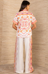 Aviara Silk Shirt,color_Ivory