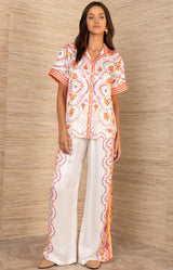 Aviara Silk Shirt,color_Ivory