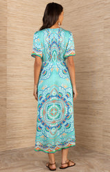 Maverick Midi Dress, color_Turquoise