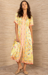 Maverick Midi Dress, color_Yellow