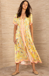 Maverick Midi Dress, color_Yellow