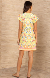 Betty Jersey Dress, color_Yellow
