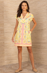 Betty Jersey Dress, color_Yellow